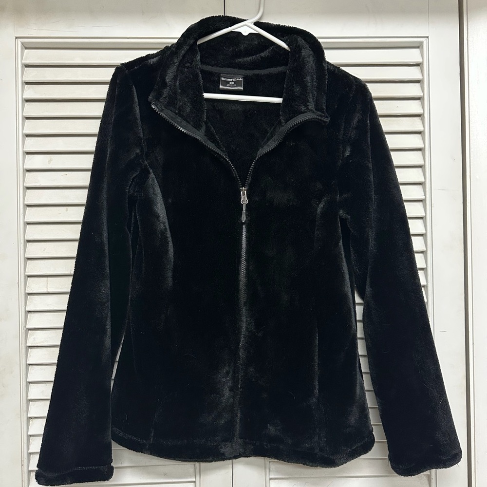 32 Degrees Women's Black Fleece Jacket